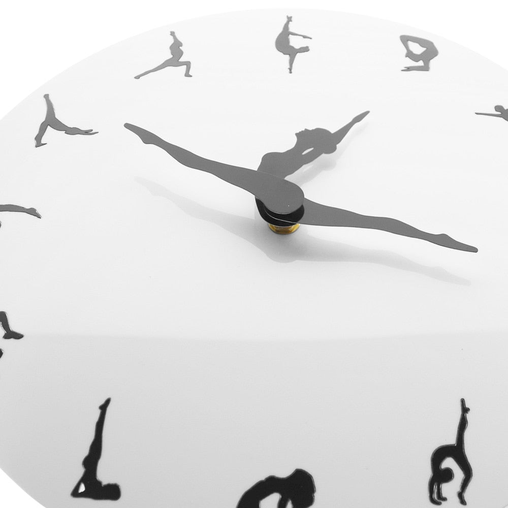 Yoga Postures Wall Clock