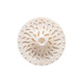 White volcano-shaped anti-clogging floor drain cover and hair filter by eprolo