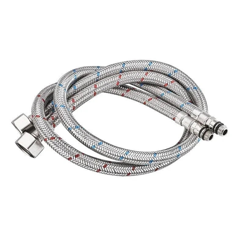 eprolo stainless steel braided flexible water supply hoses for kitchen faucet