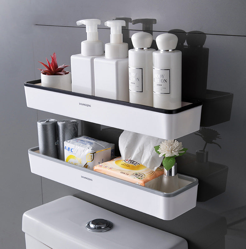 Over-the-Toilet Storage Rack – Wall-Mounted, No Drilling Required