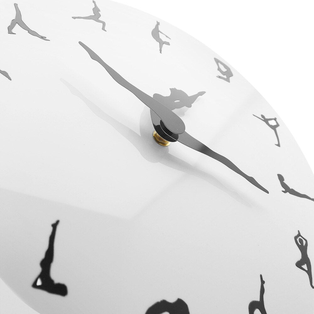 Yoga Postures Wall Clock