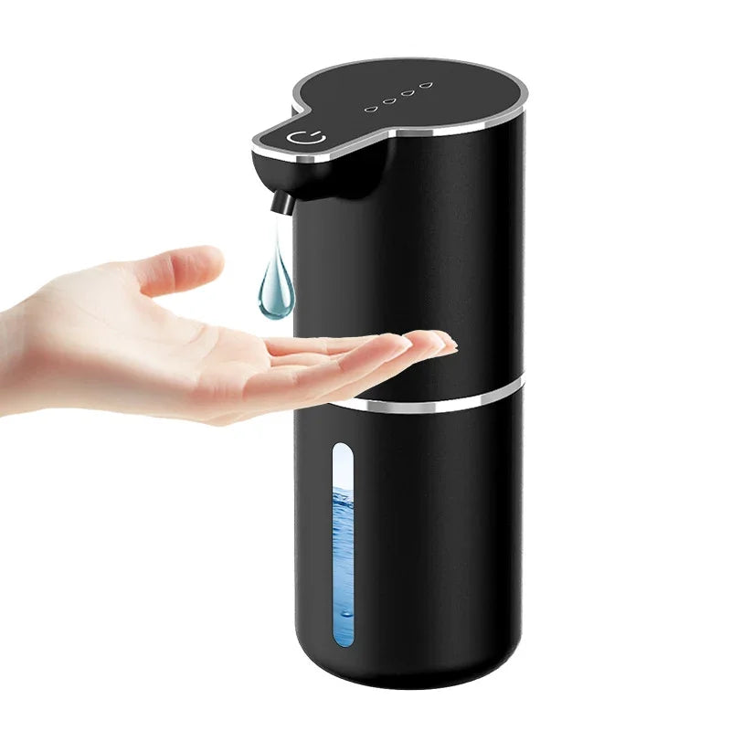 eprolo touchless sensor soap dispenser dispensing liquid into a hand for bathroom or kitchen use