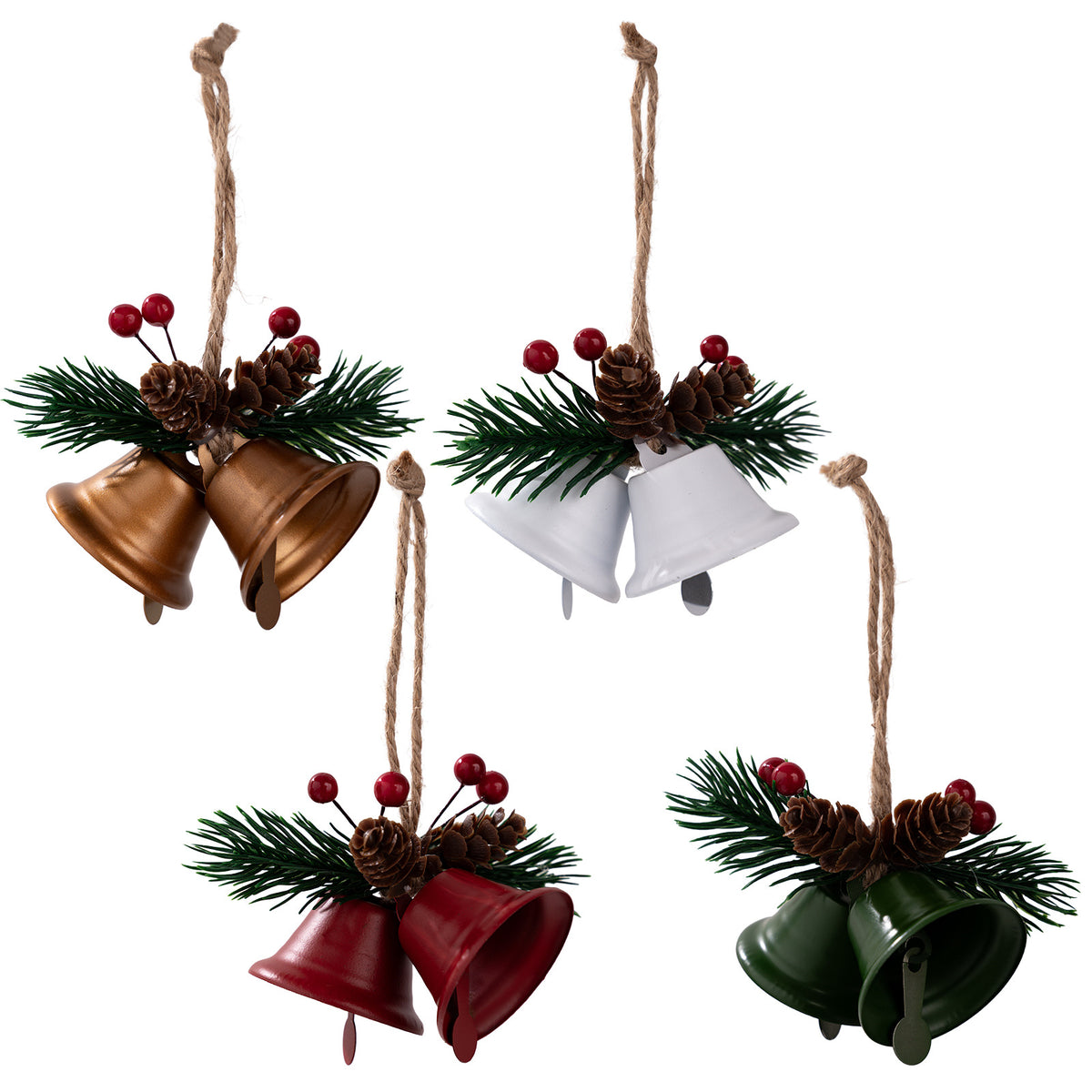 Christmas Golden Bell Tree Pendant