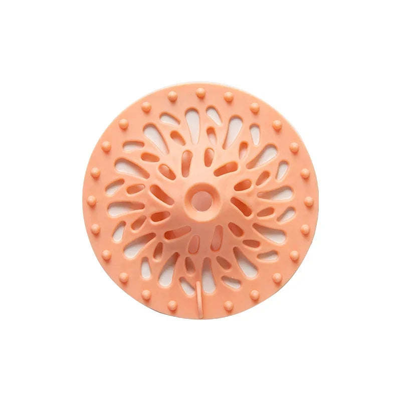 eprolo orange volcano shape anti-clogging floor drain cover and hair filter for bathroom sink