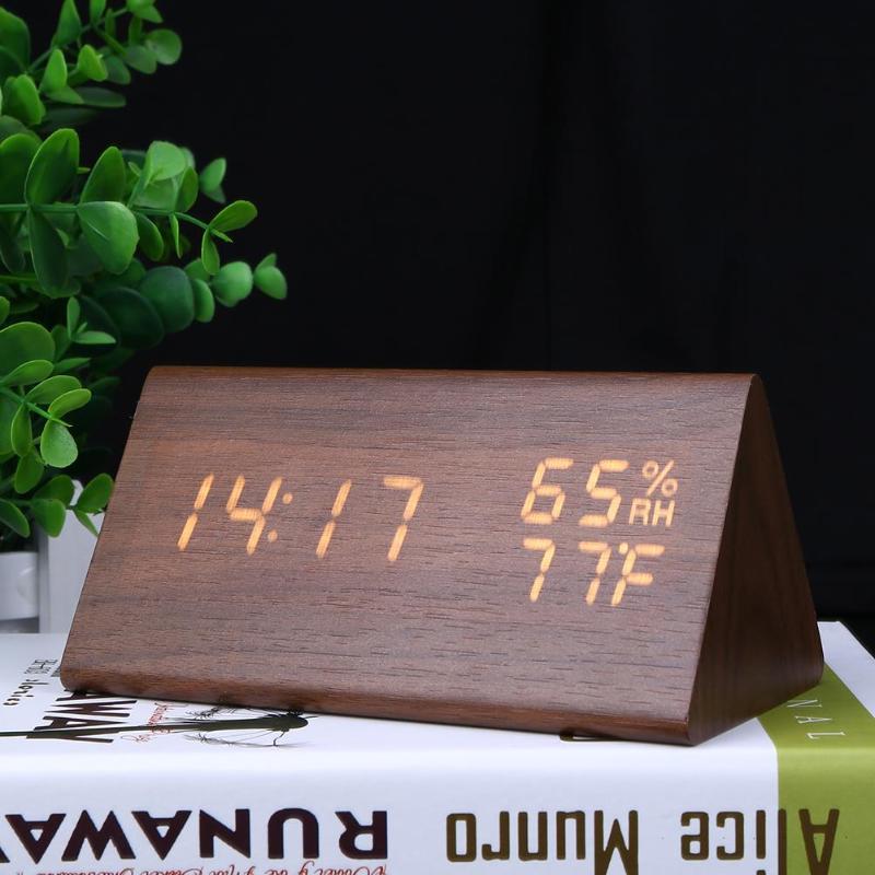 LED Alarm Clocks Sound Control Digital Clock