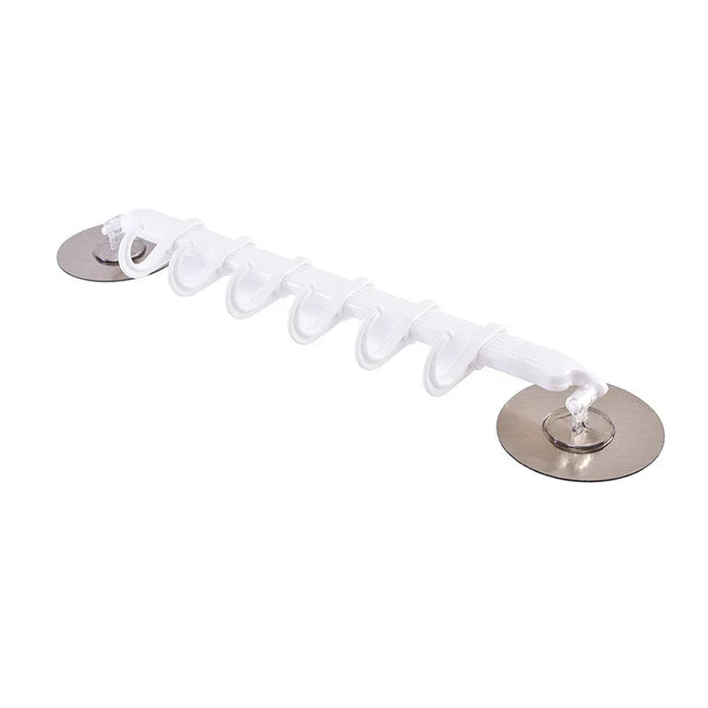 eprolo seamless nail-free white adhesive hooks for kitchen and bathroom wall organization