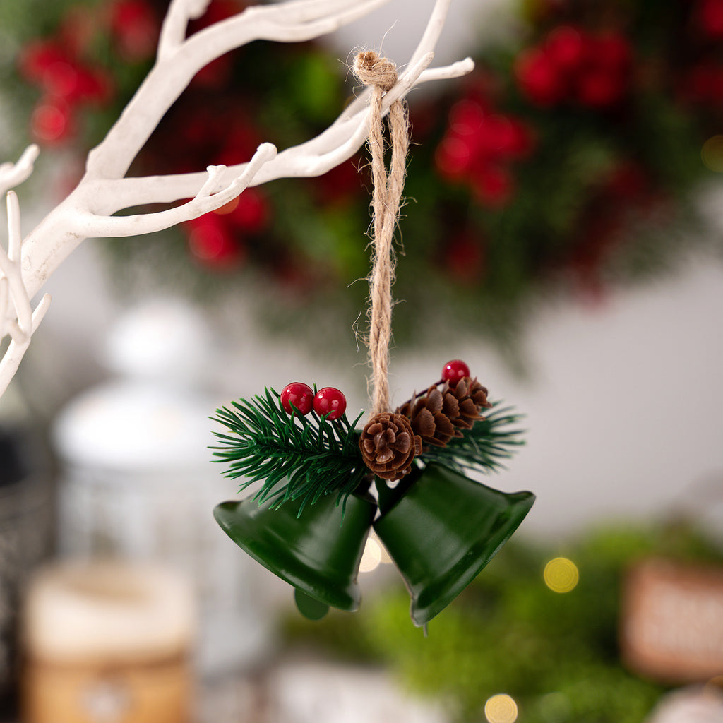 Christmas Golden Bell Tree Pendant