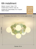 Creative Magic Bean ceiling light with glass globes for bedroom or study by eprolo
