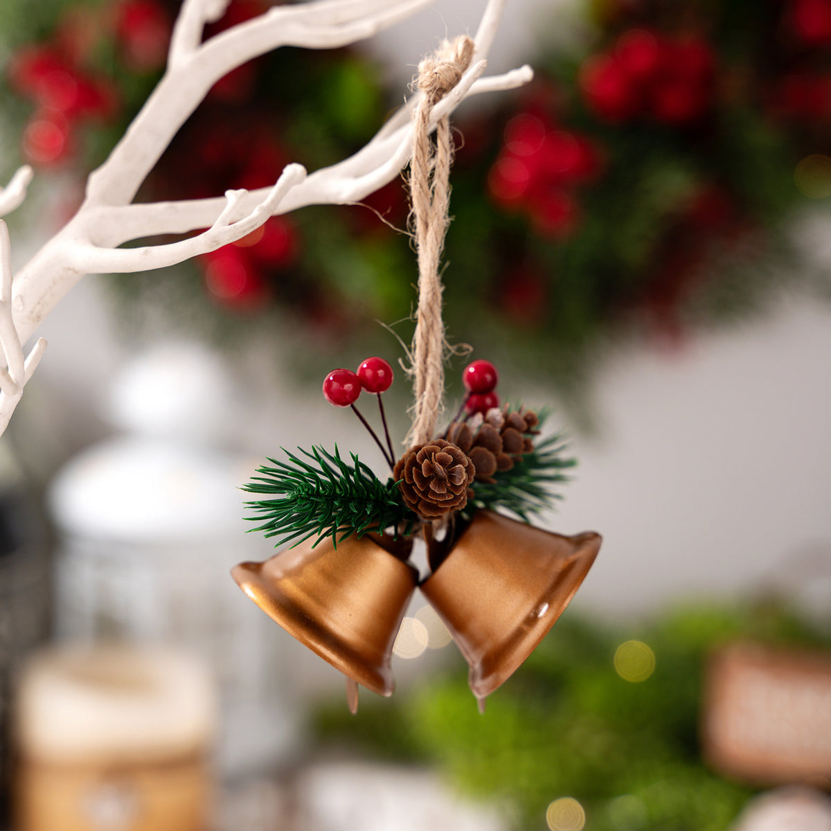 Christmas Golden Bell Tree Pendant