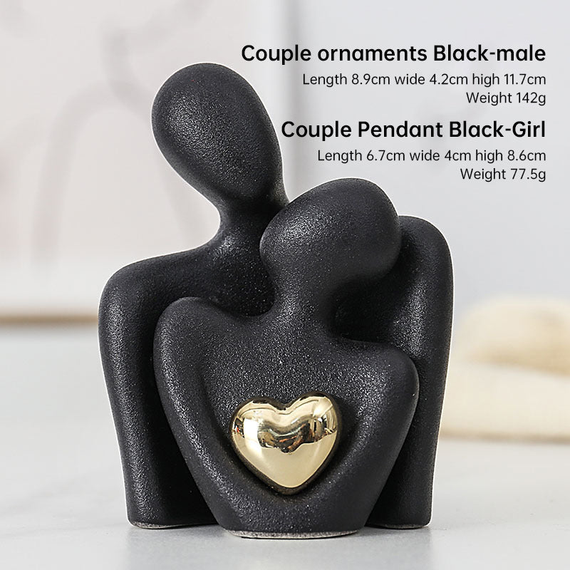 Creative couple figure decoration Newlywed home decoration Lover sculpture decoration