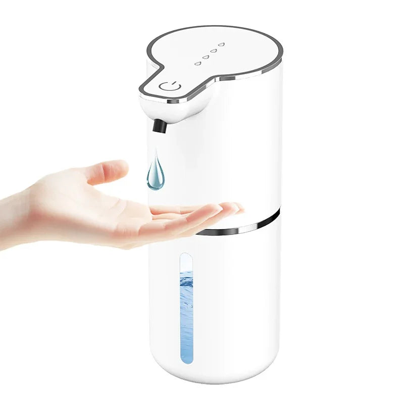 ePROLO touchless sensor soap dispenser dispensing liquid into a hand.