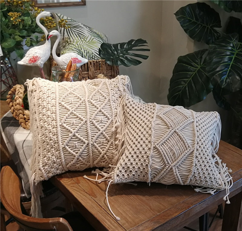 Nordic Handmade Home Decor Knitted Pillow Cushion Cover