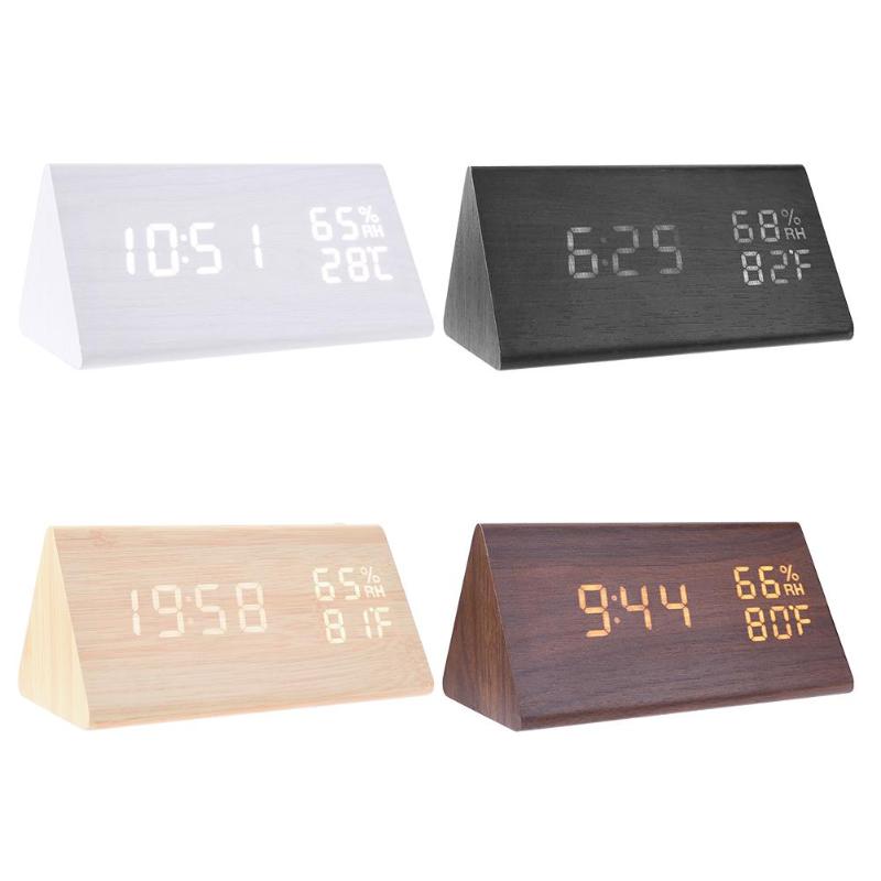 LED Alarm Clocks Sound Control Digital Clock