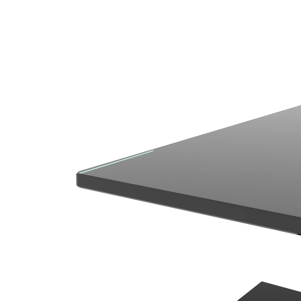 Modern rectangle black glass coffee table surface by eprolo.
