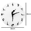 Yoga Postures Wall Clock