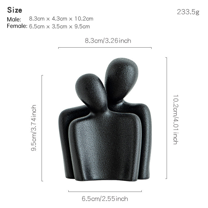 Creative couple figure decoration Newlywed home decoration Lover sculpture decoration