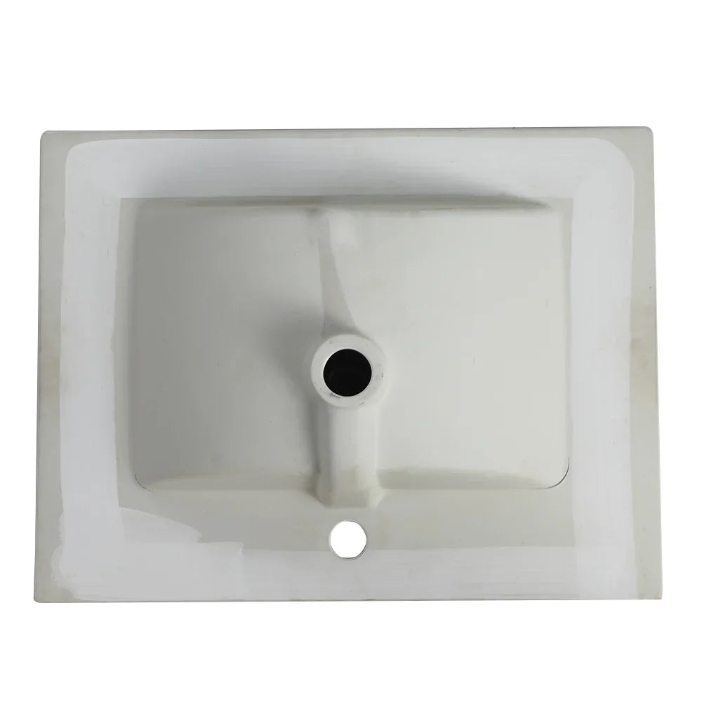 White 24 inch ceramic bathroom sink basin by eprolo