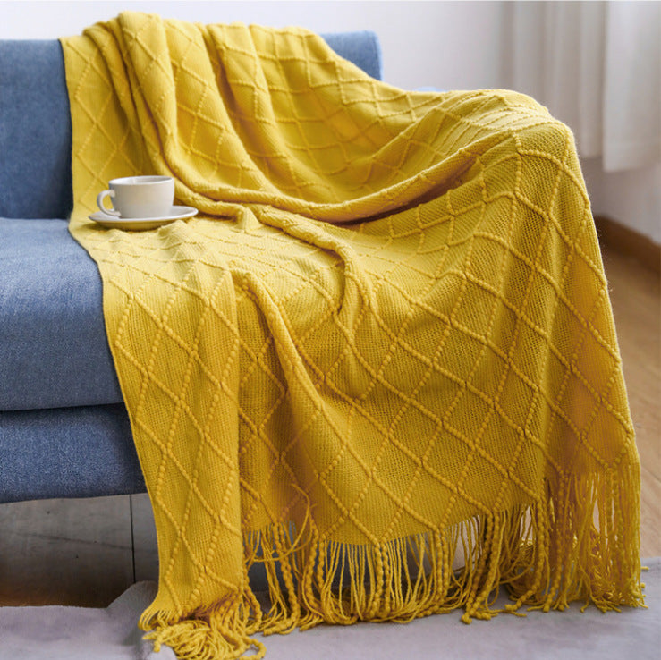 Diamond Flower Sofa Blanket