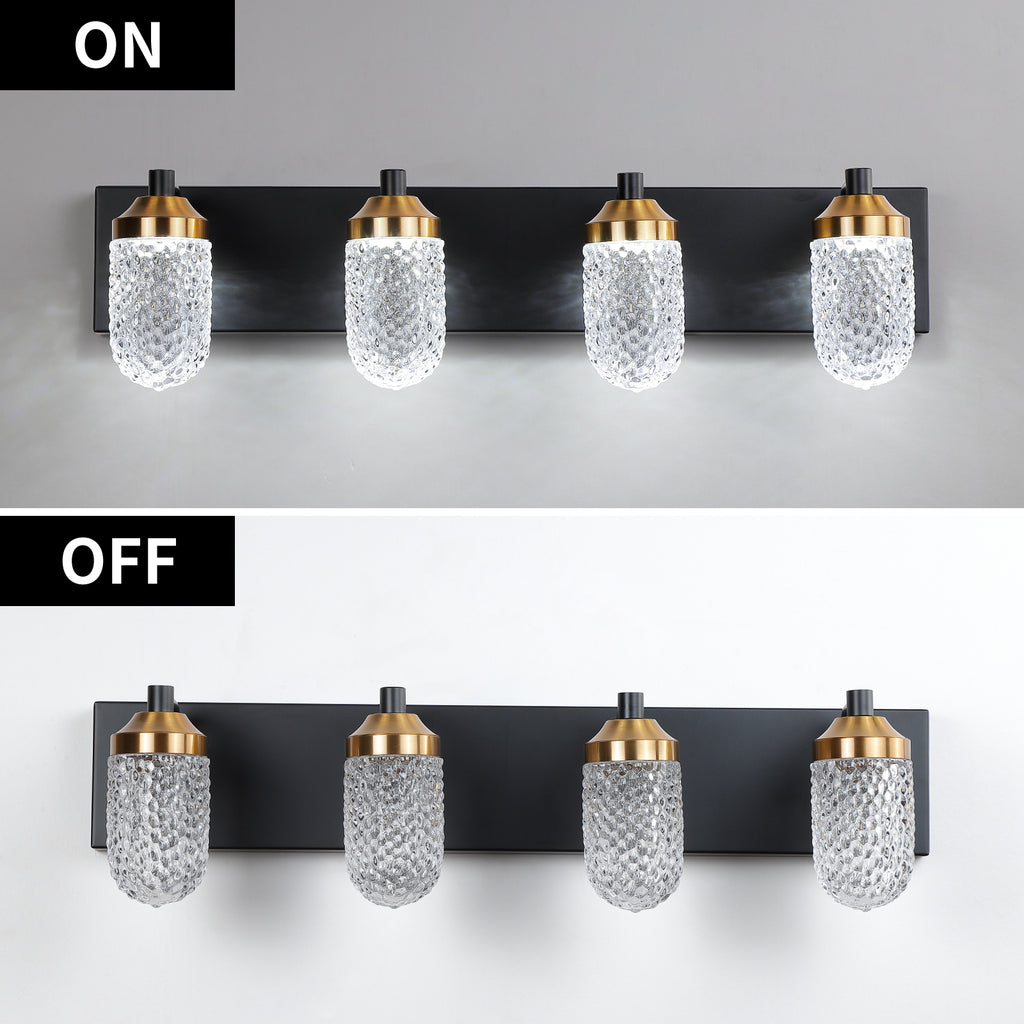 Vanity  Lights With 4 LED Bulbs For Bathrooms