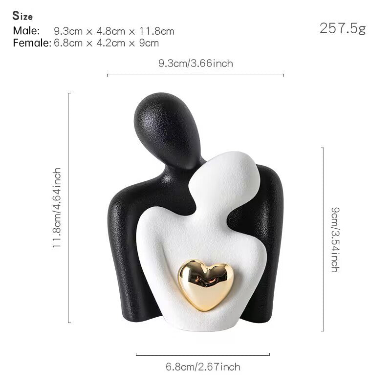 Creative couple figure decoration Newlywed home decoration Lover sculpture decoration