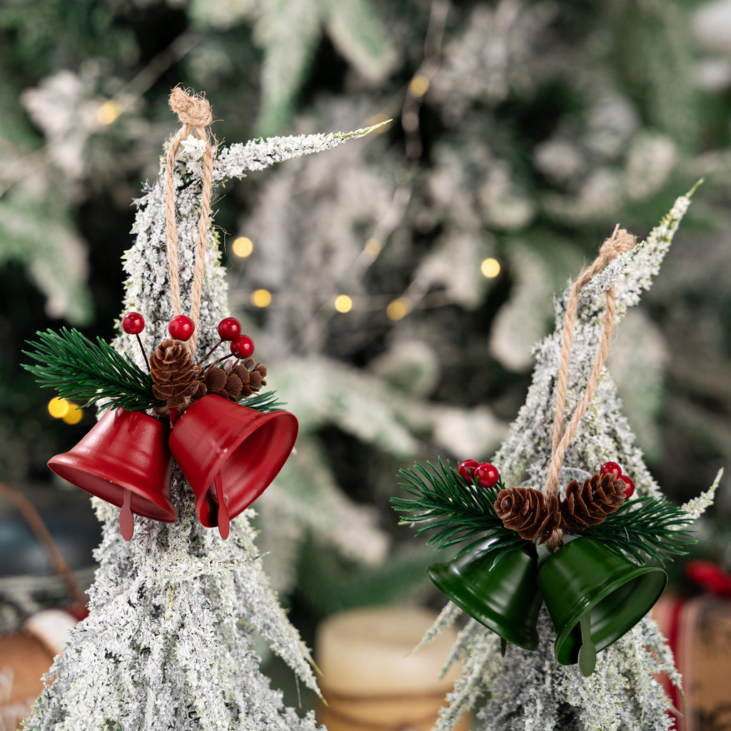 Christmas Golden Bell Tree Pendant