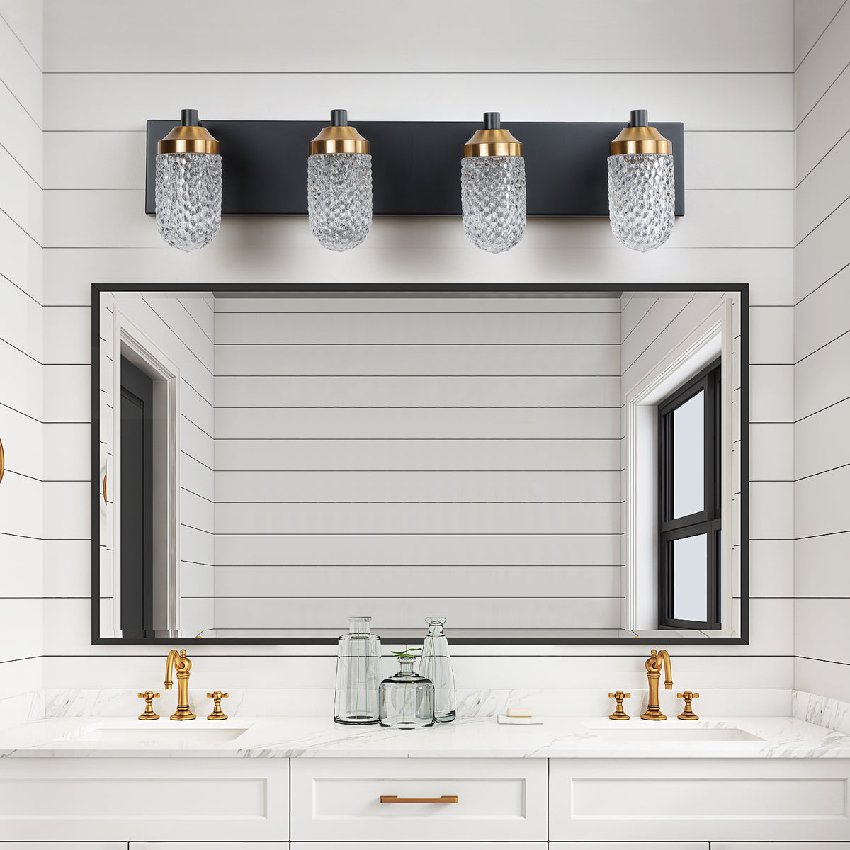 Vanity  Lights With 4 LED Bulbs For Bathrooms