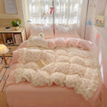Princess style milk velvet bed four piece set