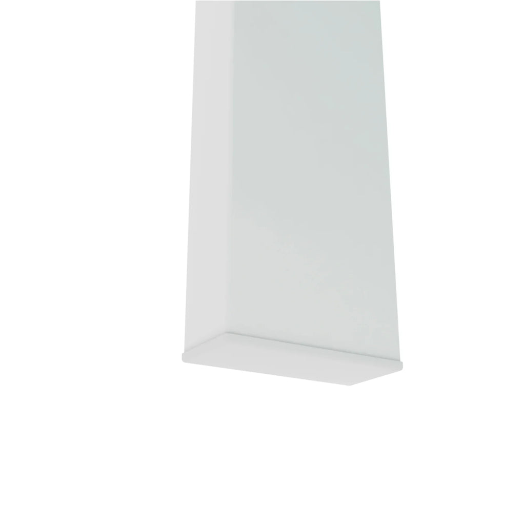Close-up of a white modern coffee table leg by eprolo