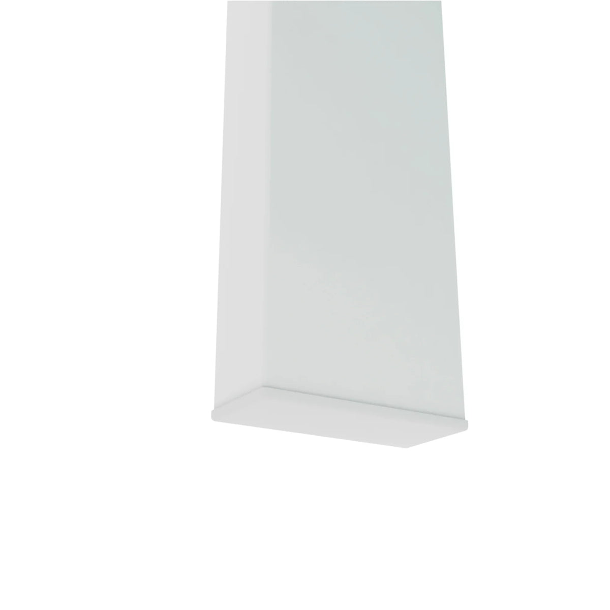 Close-up of a white modern coffee table leg by eprolo