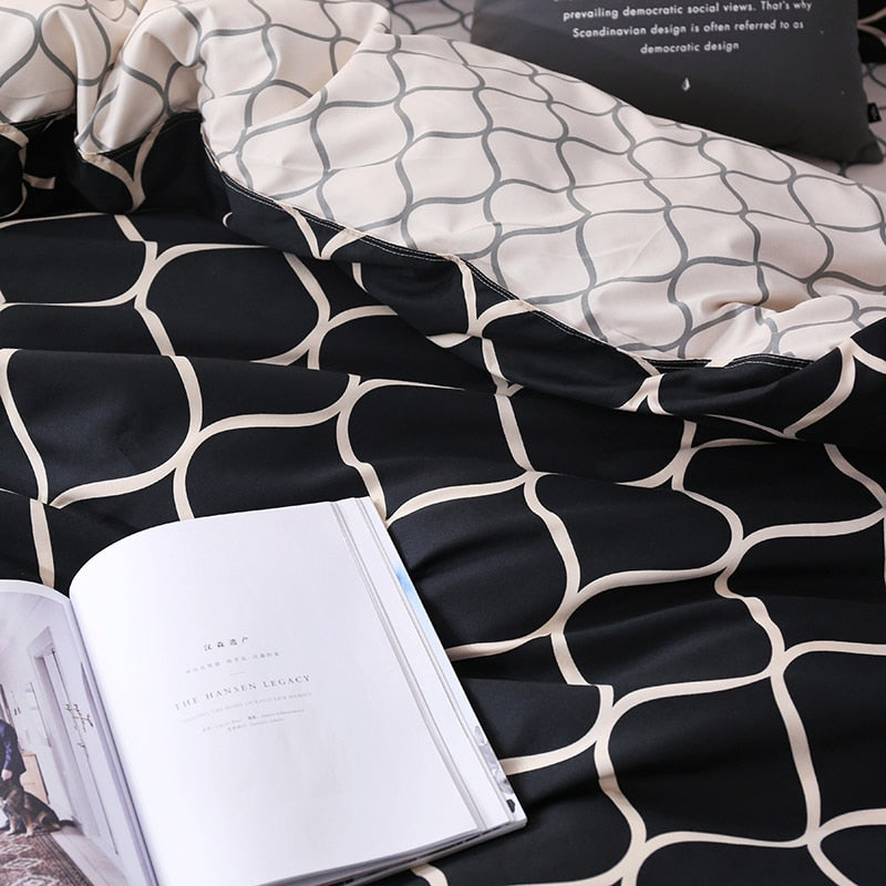 Super King Duvet Cover Sets Marble Single Queen Size