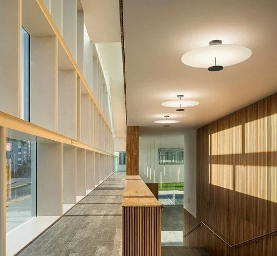 Modern interior hallway featuring eprolo simple LED ceiling lights for ambient lighting