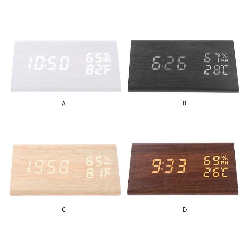 LED Alarm Clocks Sound Control Digital Clock