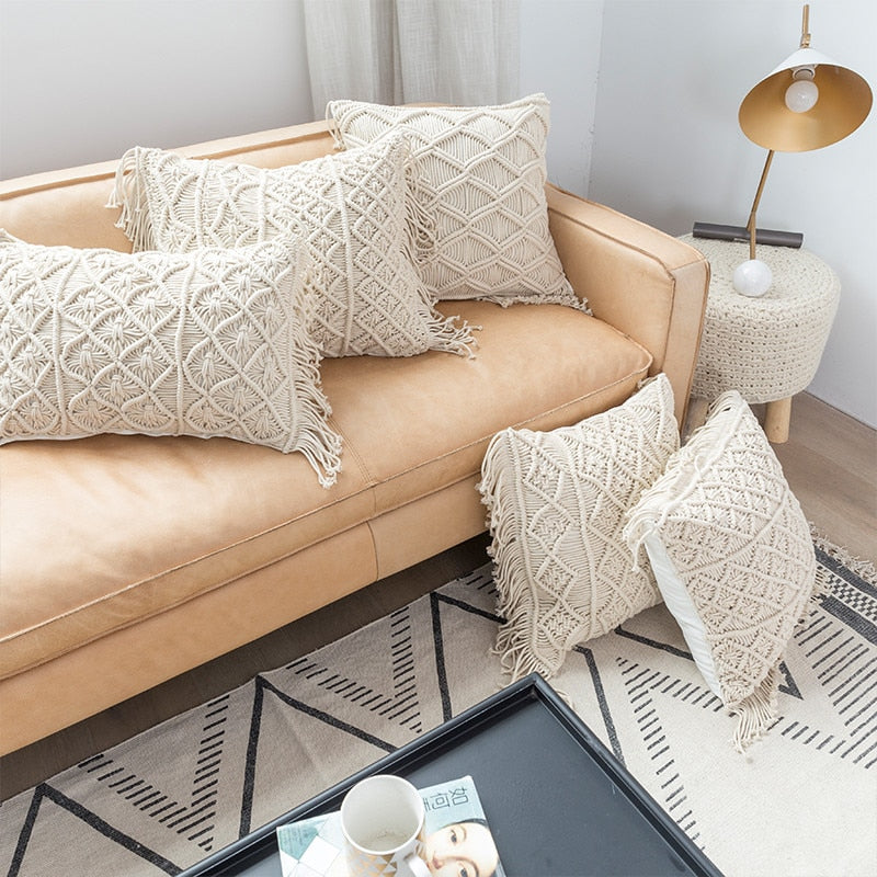 Nordic Handmade Home Decor Knitted Pillow Cushion Cover