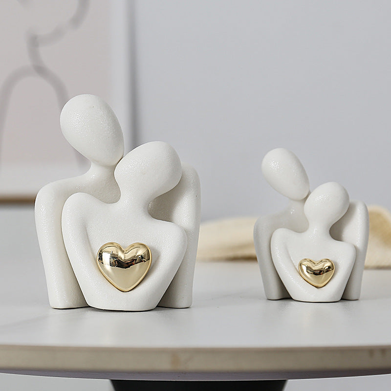Creative couple figure decoration Newlywed home decoration Lover sculpture decoration