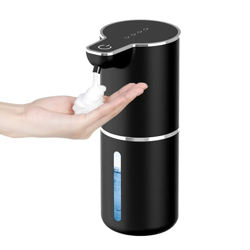 ePROLO touchless sensor soap dispenser dispensing white foam into a hand