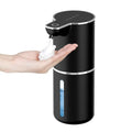 ePROLO touchless sensor soap dispenser dispensing white foam into a hand