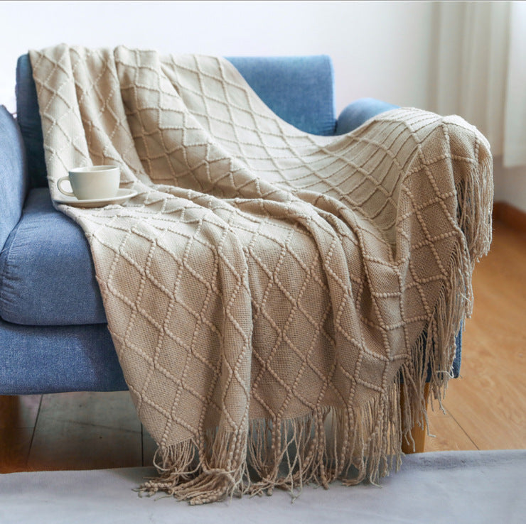 Diamond Flower Sofa Blanket