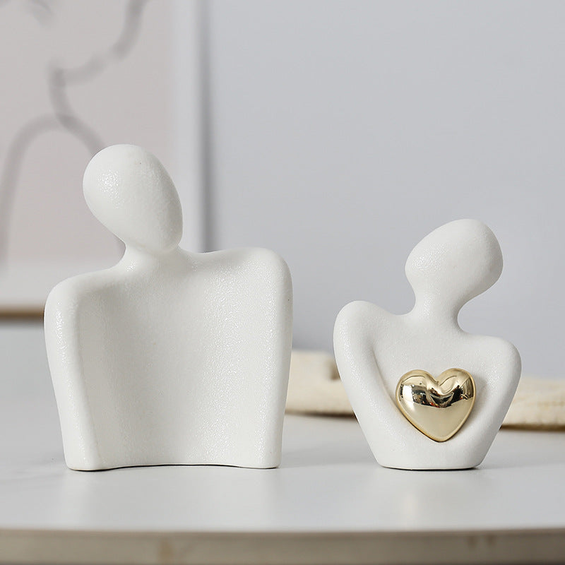 Creative couple figure decoration Newlywed home decoration Lover sculpture decoration
