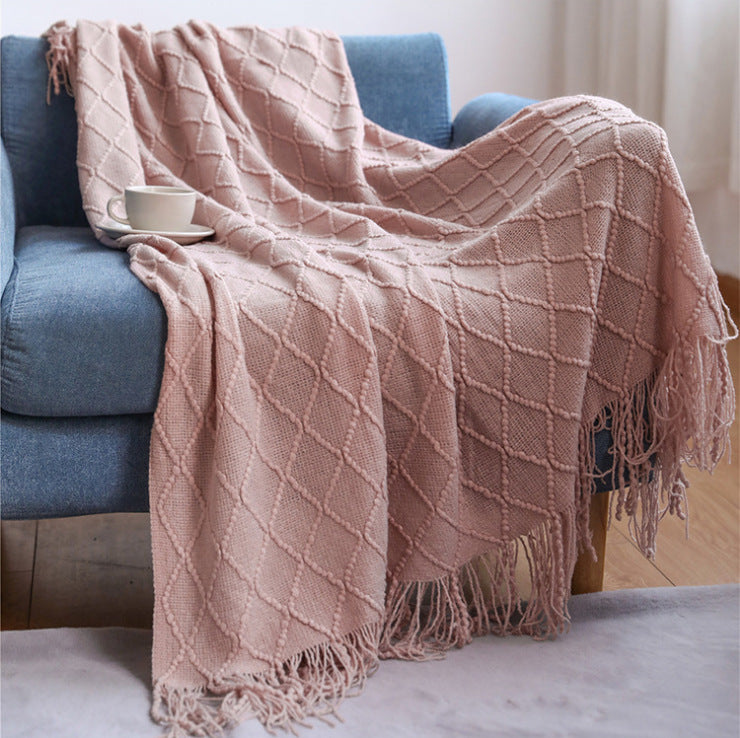 Diamond Flower Sofa Blanket