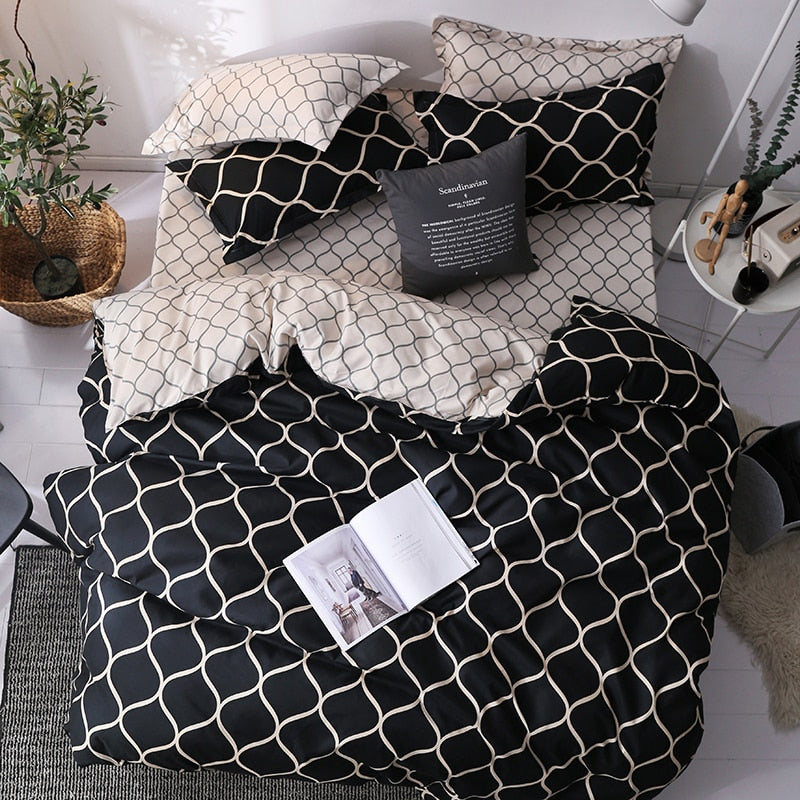 Super King Duvet Cover Sets Marble Single Queen Size