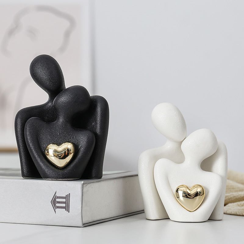 Creative couple figure decoration Newlywed home decoration Lover sculpture decoration
